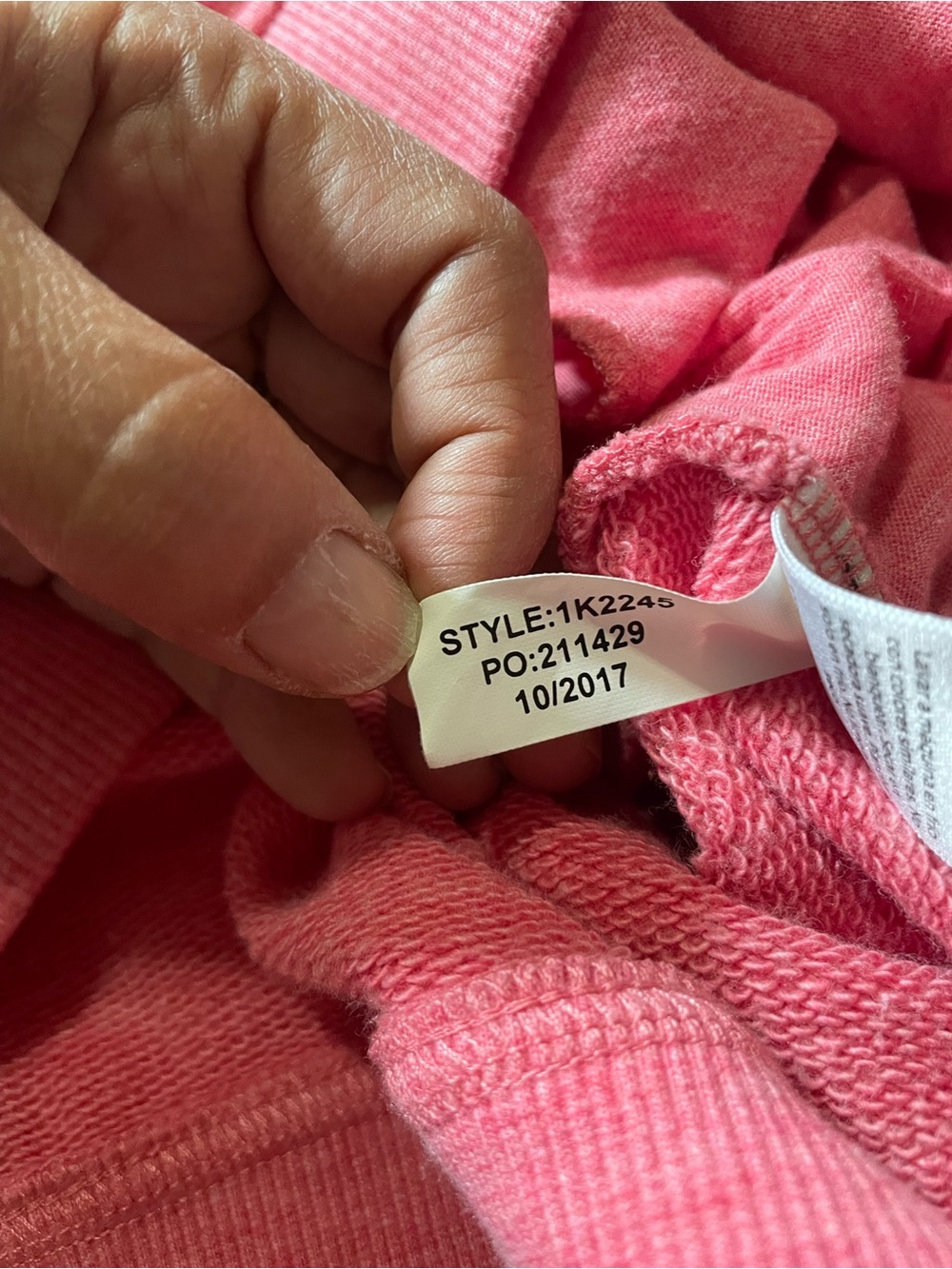Vineyard Vines Pink & Grey Quilted Yoke Quarter Zip Sweatshirt XS Oversized - Picture 9 of 9